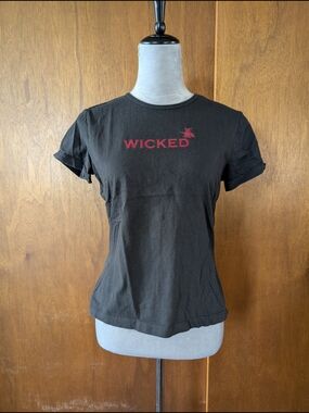 Wicked Graphic Crewneck Tee - Black with Red Logo